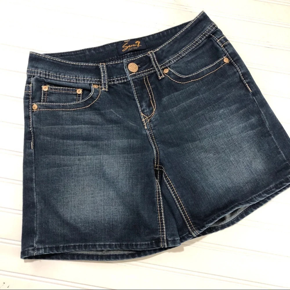 Seven7 denim jean shorts 4